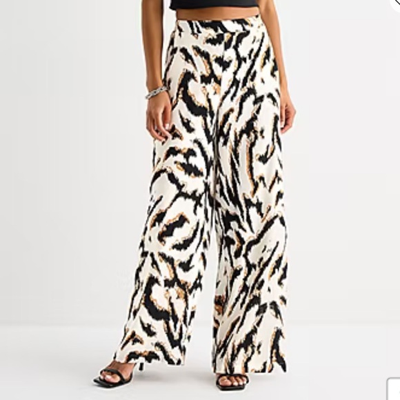 BOLD elements Pants - Bold Elements Animal Printed Wide-Leg Pants sz Small NWT